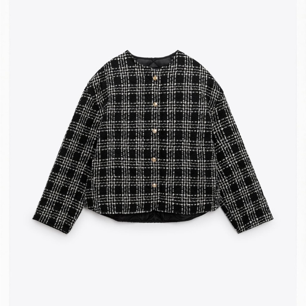 Zara quilted weave jacket brand new size small